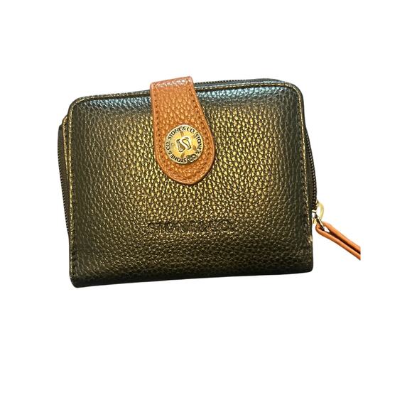 Stone & Co. Handbags - GUC Vintage Stone & Co. Wallet Credit Card Slots Coin Purse Money Holder 5" x 4"